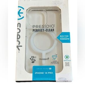 Speck NIB Presidio Perfect-Clear Case with MagSafe for Apple iPhone 14 Pro